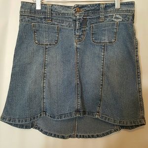 Candie's Hi-low Denim Mini Skirt size 3